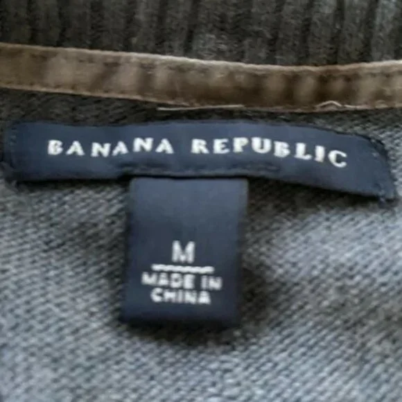 Banana Republic Wool Cashmere Blend Cardigan Pockets Grey Longline academia - Picture 6 of 10